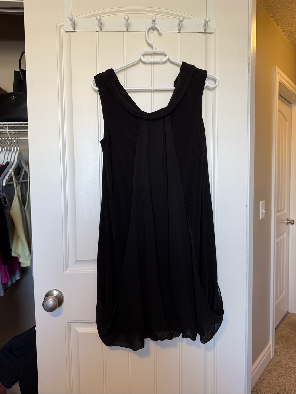 Joseph Ribkoff Black Sleeveless Pleated Mini Dress